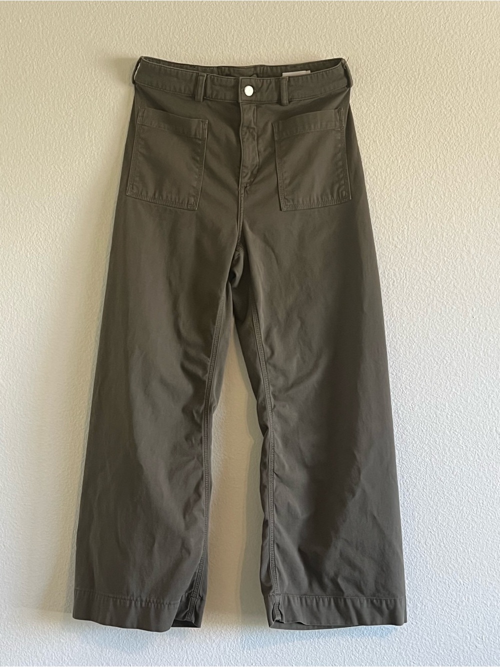 A.L.C Women’s Wide-Leg Capri in Olive Sage
